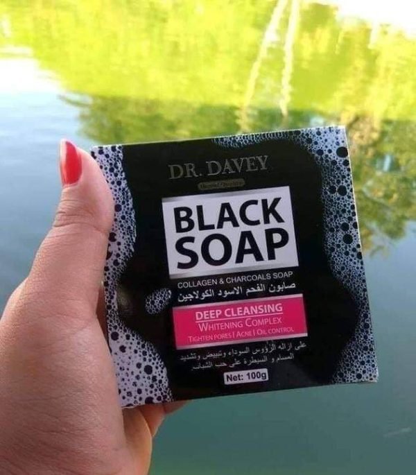 DR Davey Black Soap 100gm - Image 2