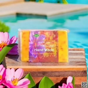 Real Saffron Goat milk Soap Handmade