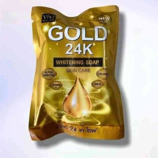 24k Gold Whitening Soap 80gm - Image 3