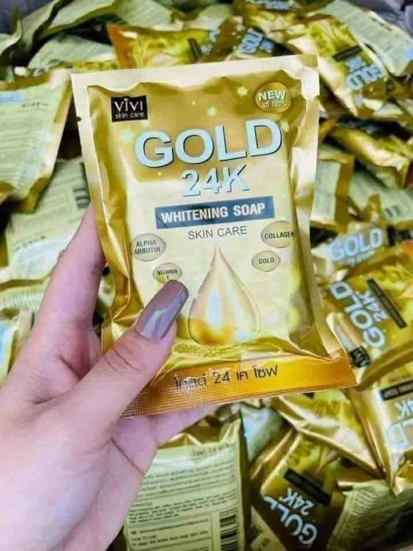 24k Gold Whitening Soap 80gm - Image 2